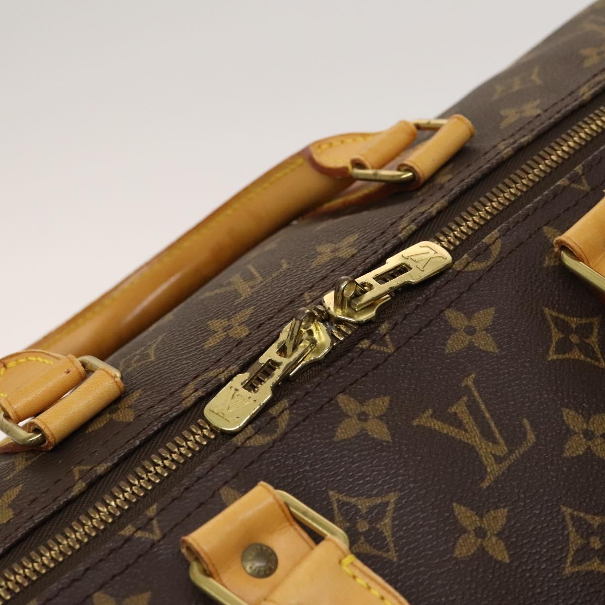 Louis Vuitton Keepall 55, Brown, Canvas, travel