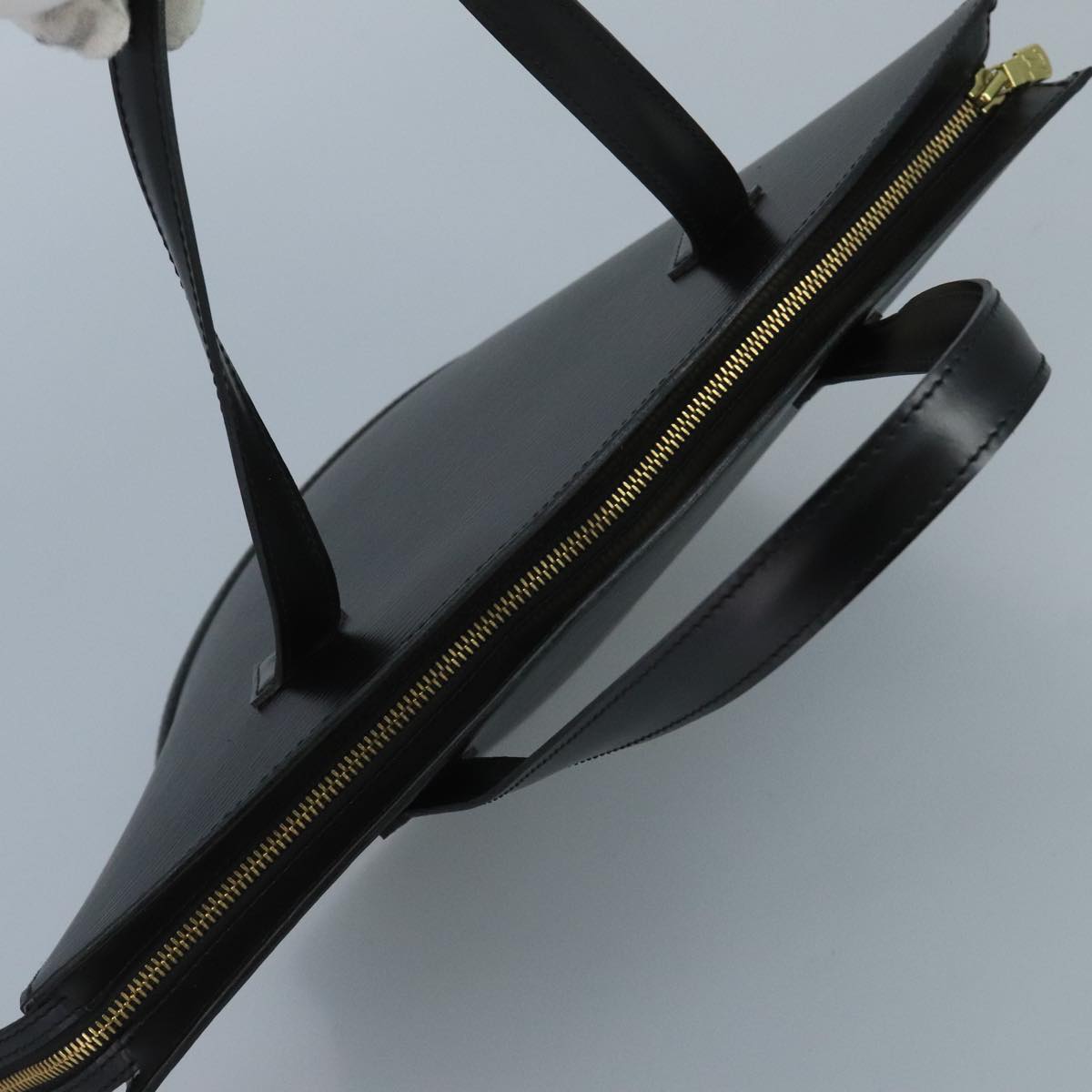 Louis Vuitton Saint Jacques, Black, Leather, handbag