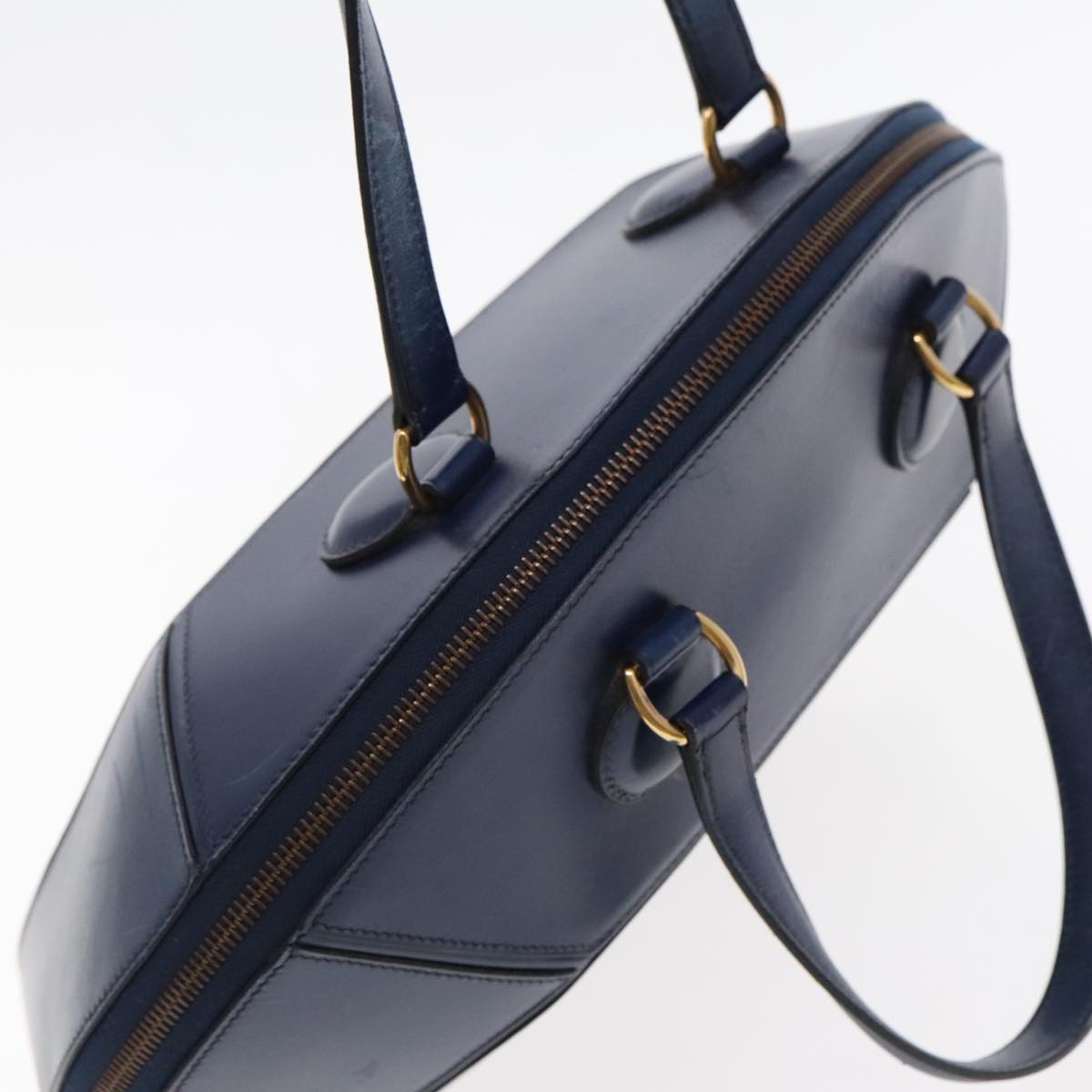 Hermès Ile De Shiki, Blue, Leather, handbag