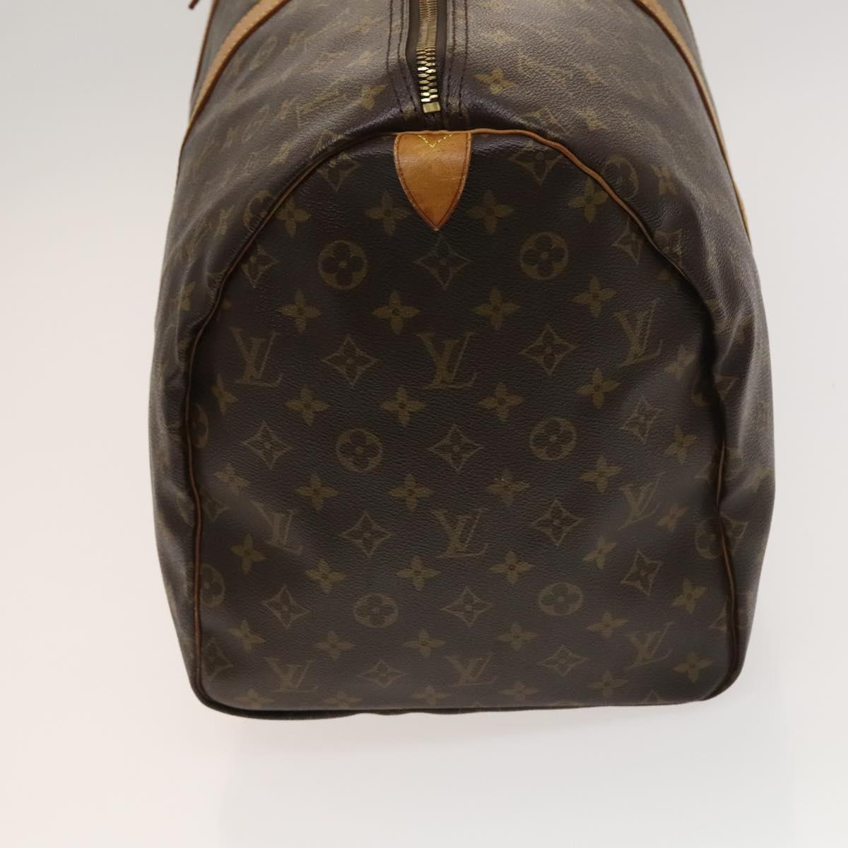 Louis Vuitton Keepall 55, Brown, Canvas, travel