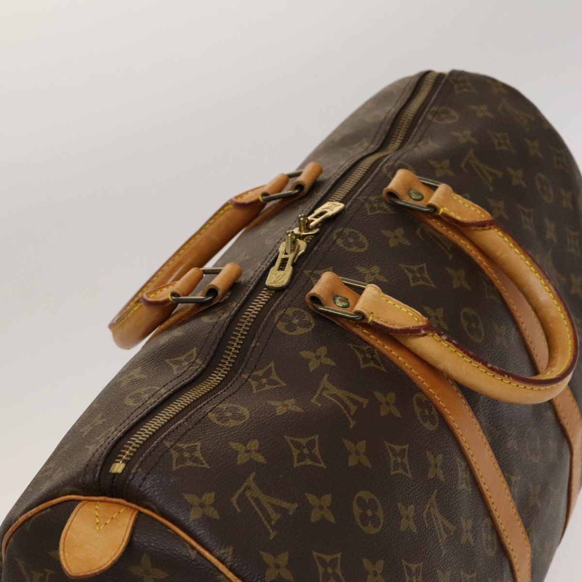 Louis Vuitton Keepall 45, Brown, Canvas, travel