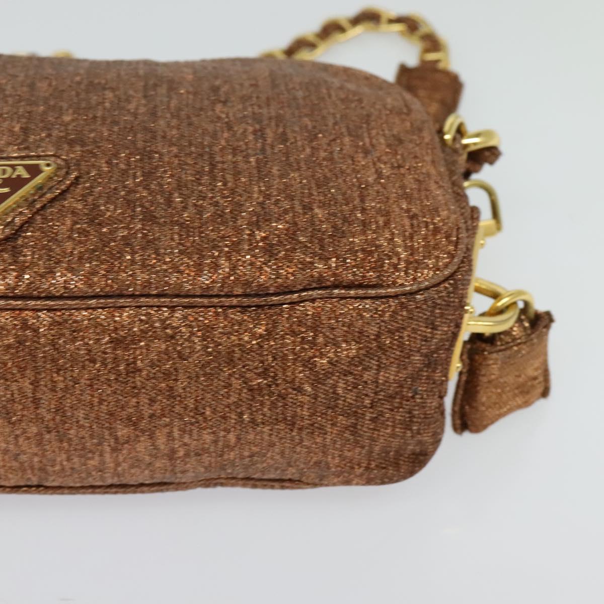 Prada, Brown, Canvas, shoulder