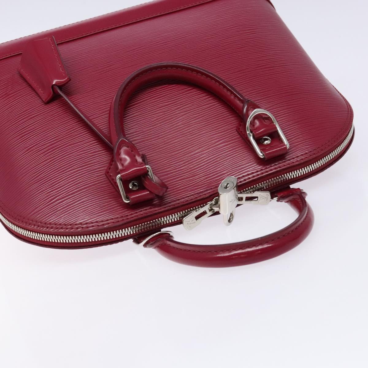 Louis Vuitton Alma, Pink, Leather, handbag