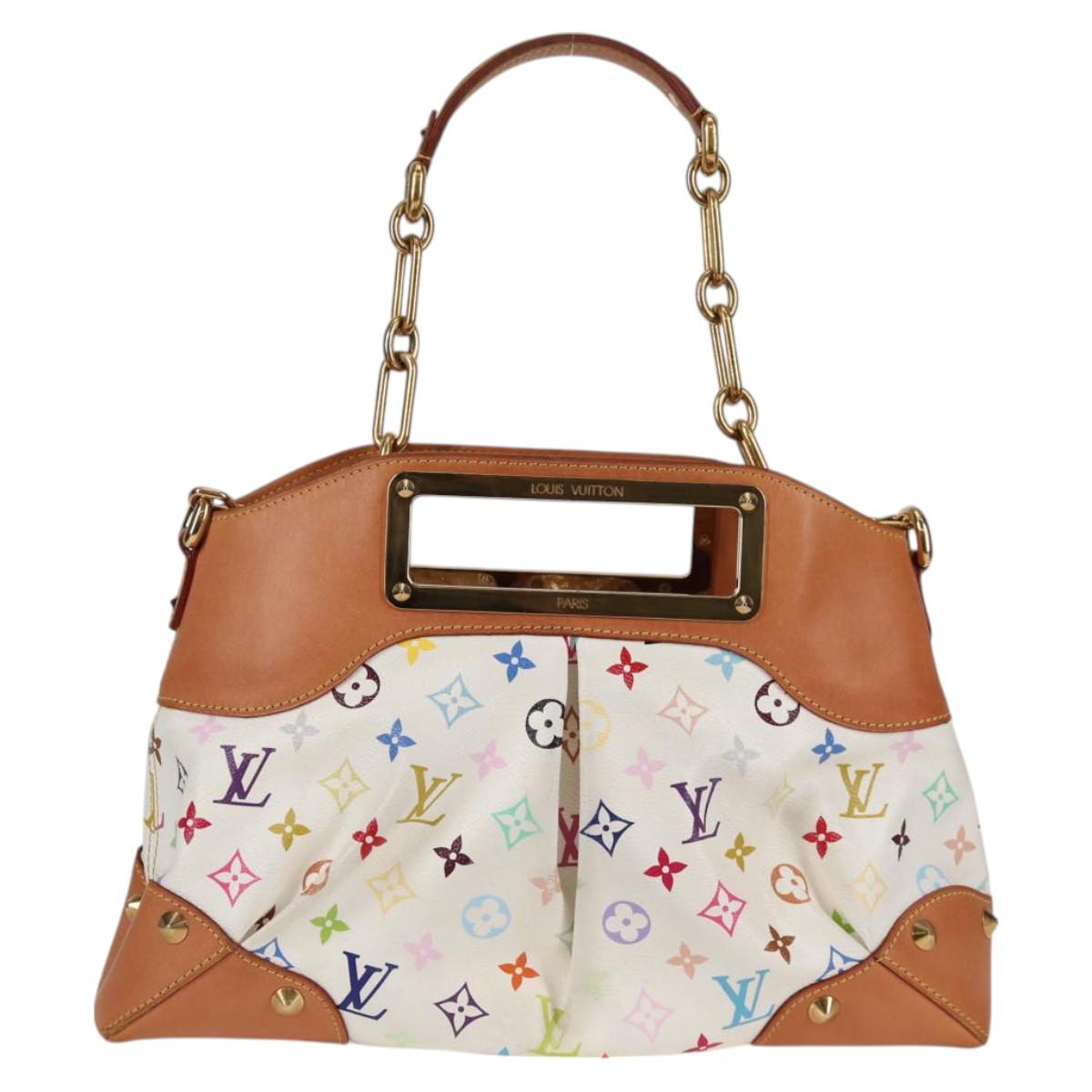 Louis Vuitton Judy, White, Canvas, handbag