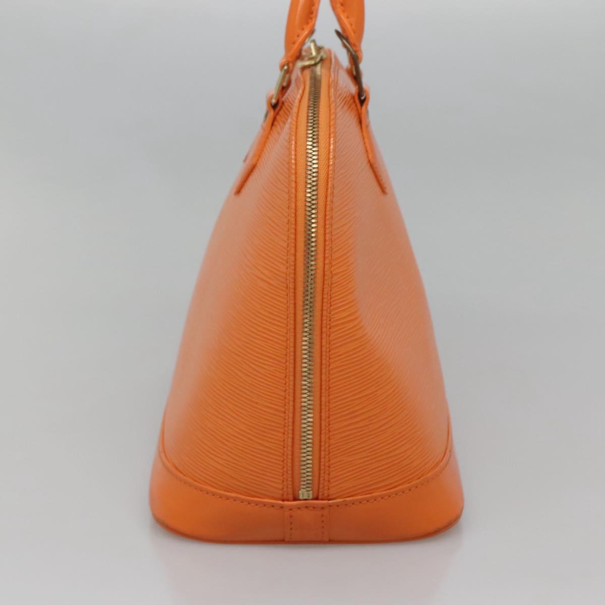 Louis Vuitton Alma, Orange, Leather, handbag