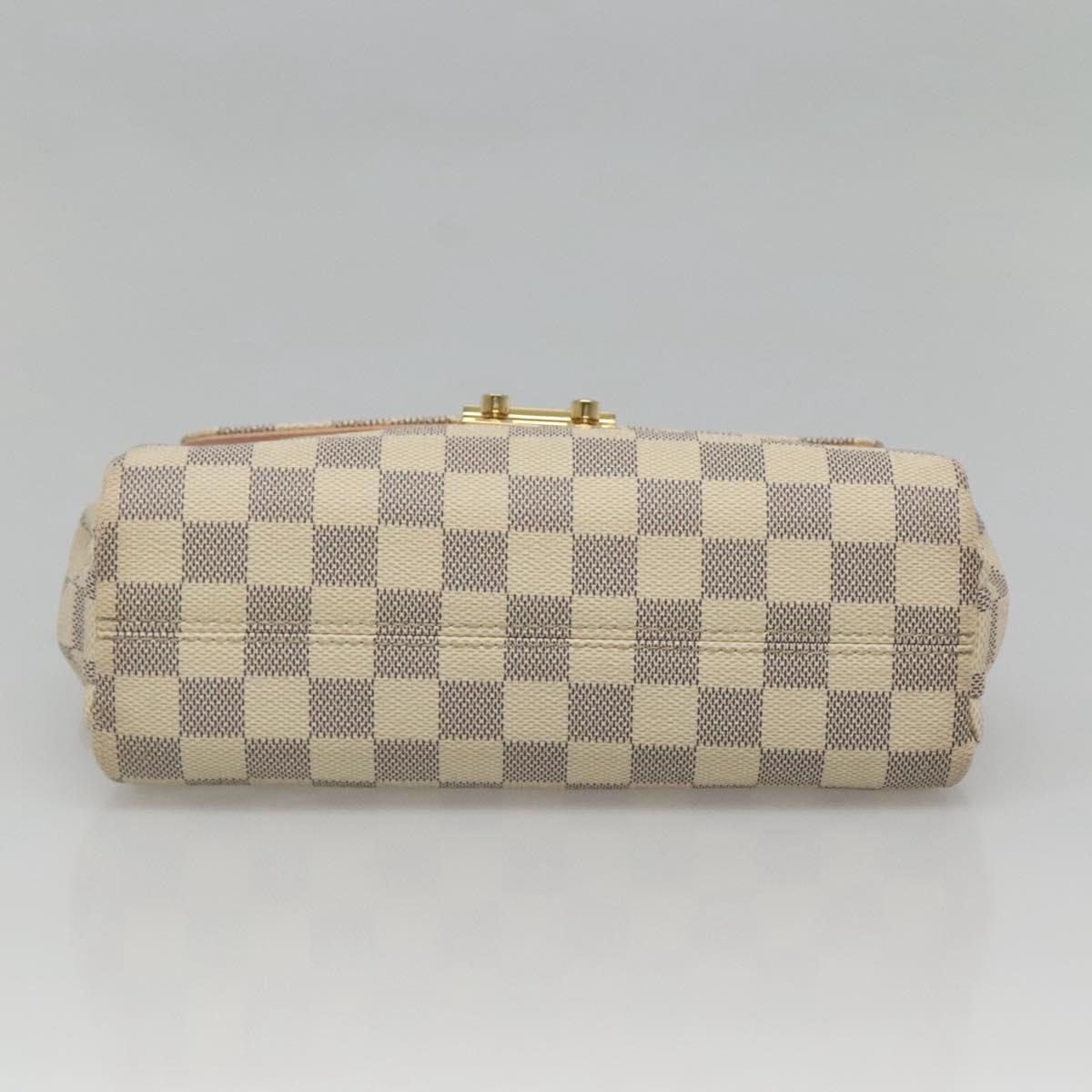 Louis Vuitton Croisette Vintage, White, Canvas, handbag