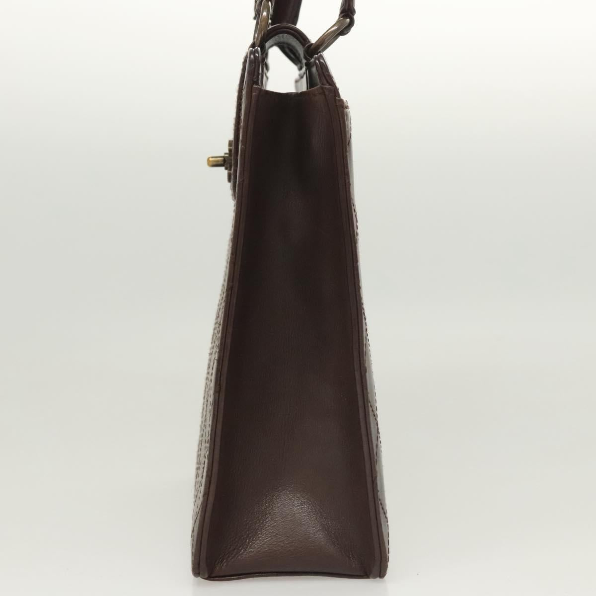 Chanel Coco Mark, Brown, Leather, handbag