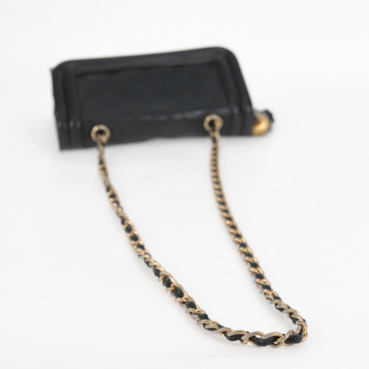 Chanel Tassel, Black, Leather, shoulder