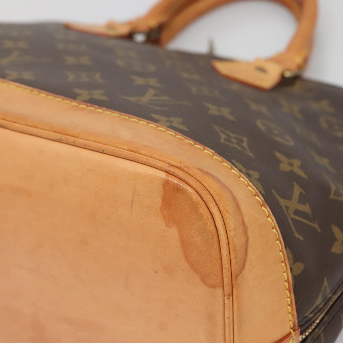 Louis Vuitton Alma, Brown, Canvas, handbag