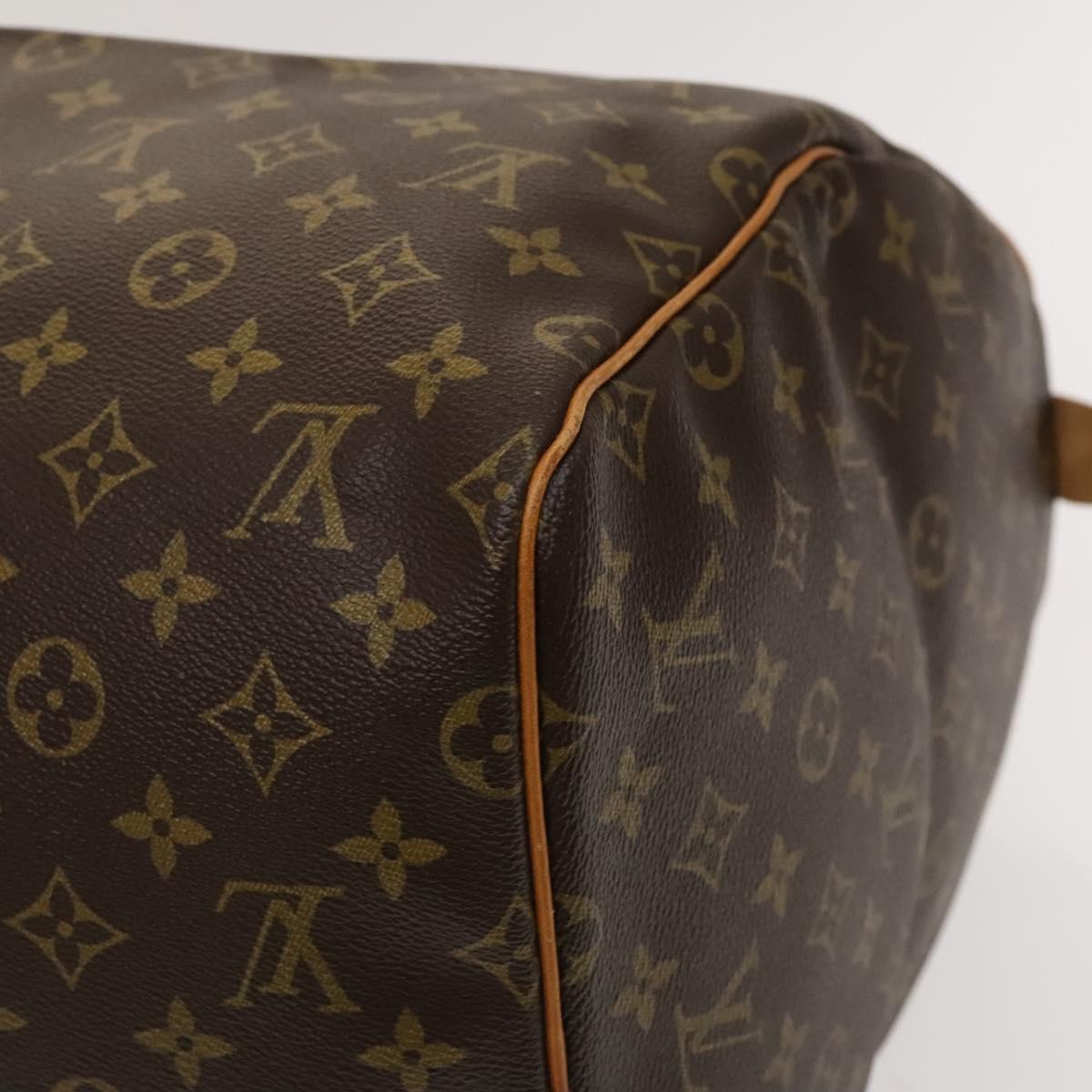 Louis Vuitton Keepall 55, Brown, Canvas, travel