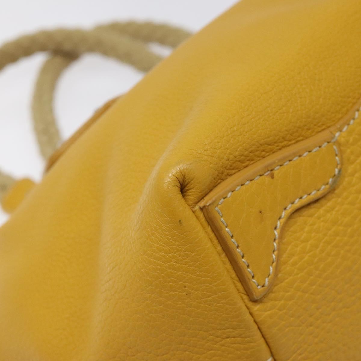 Prada, Yellow, Leather, handbag