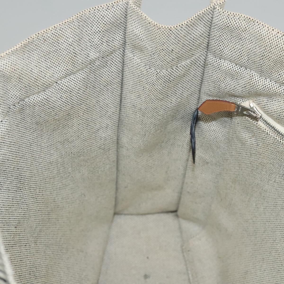 Hermès Fourre tout, Grey, Canvas, handbag