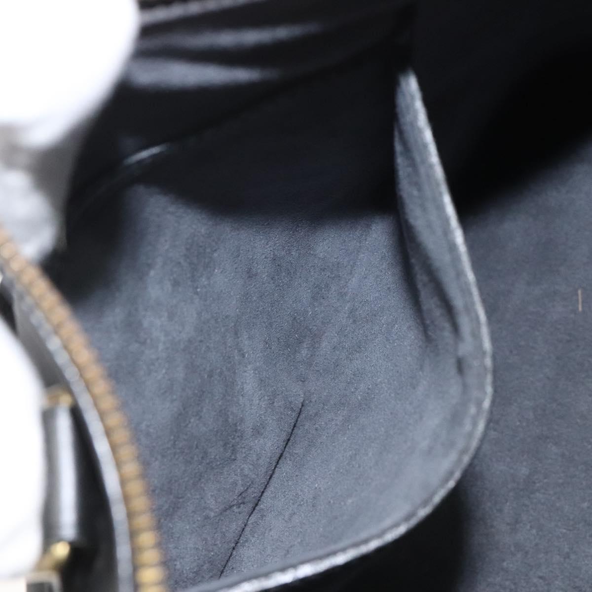 Louis Vuitton Alma, Black, Leather, handbag