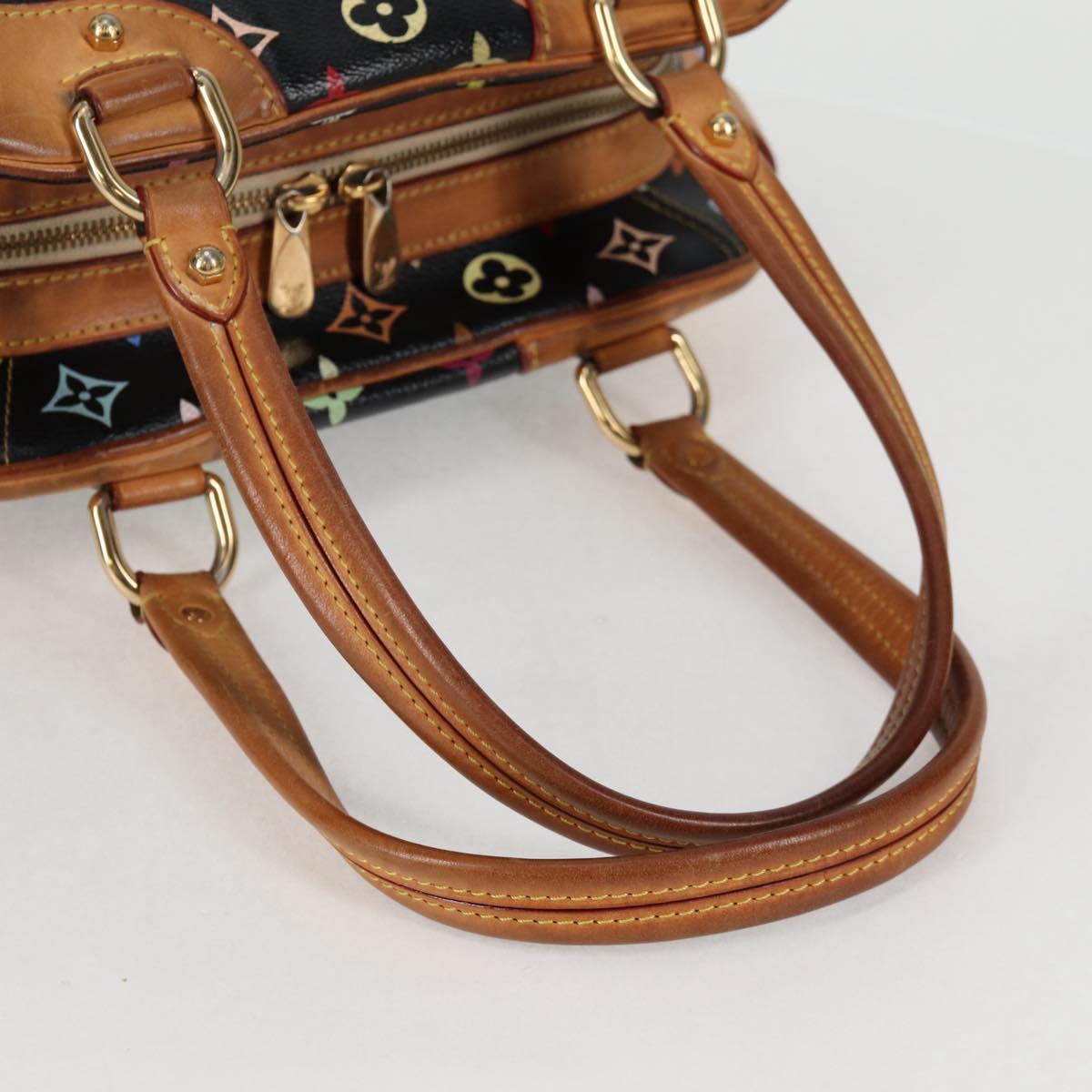 Louis Vuitton Claudia, Black, Canvas, handbag