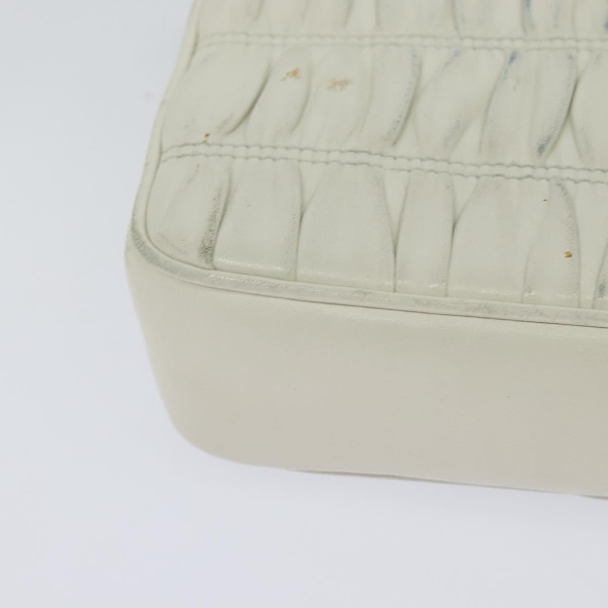 Prada Nappa gauffré, White, Leather, shoulder
