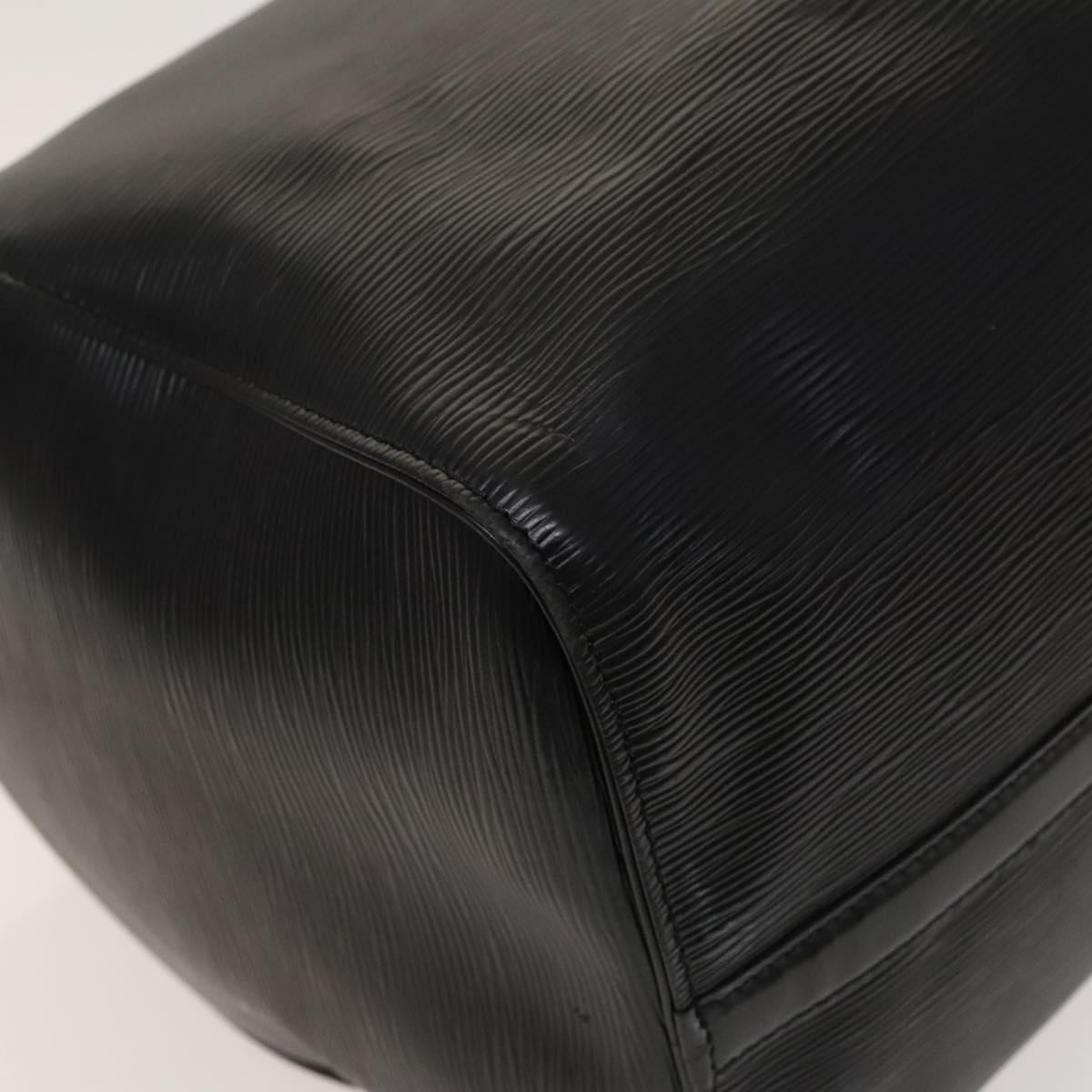 Louis Vuitton Keepall 50, Black, Leather, travel