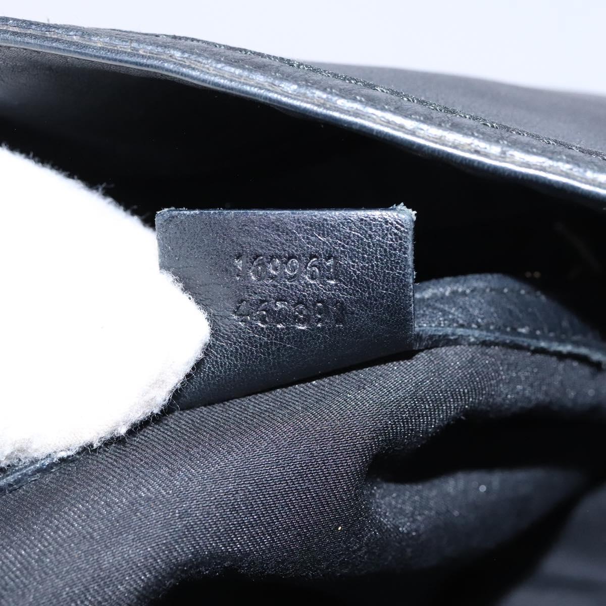 Gucci Peggy, Black, Leather, handbag