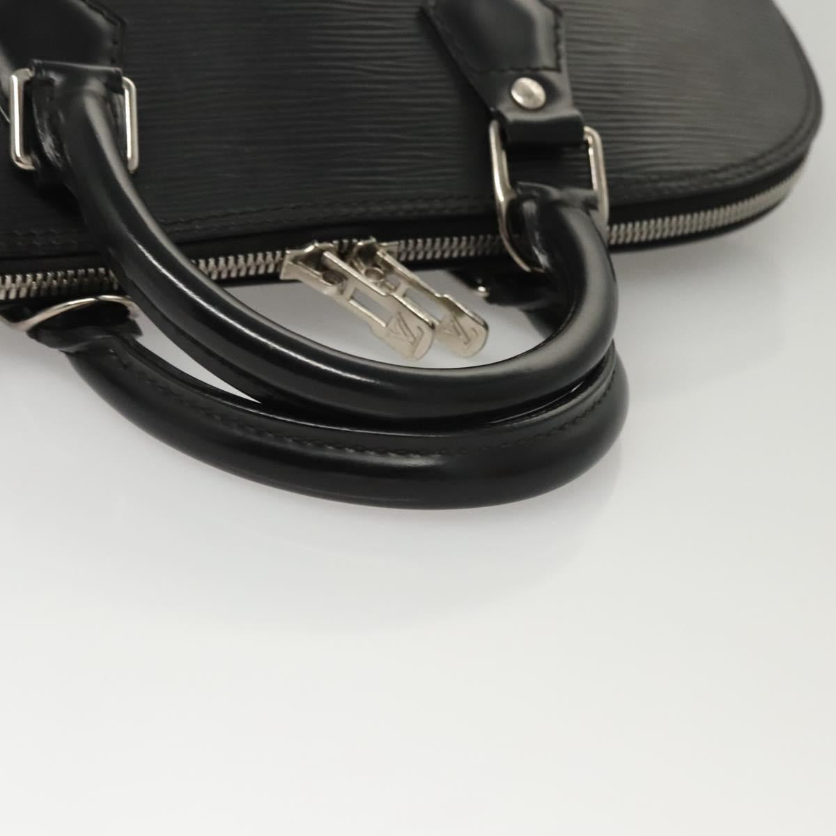 Louis Vuitton Alma, Black, Leather, handbag