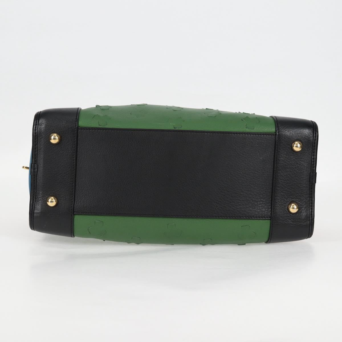 Loewe Amazona, Green, Leather, handbag