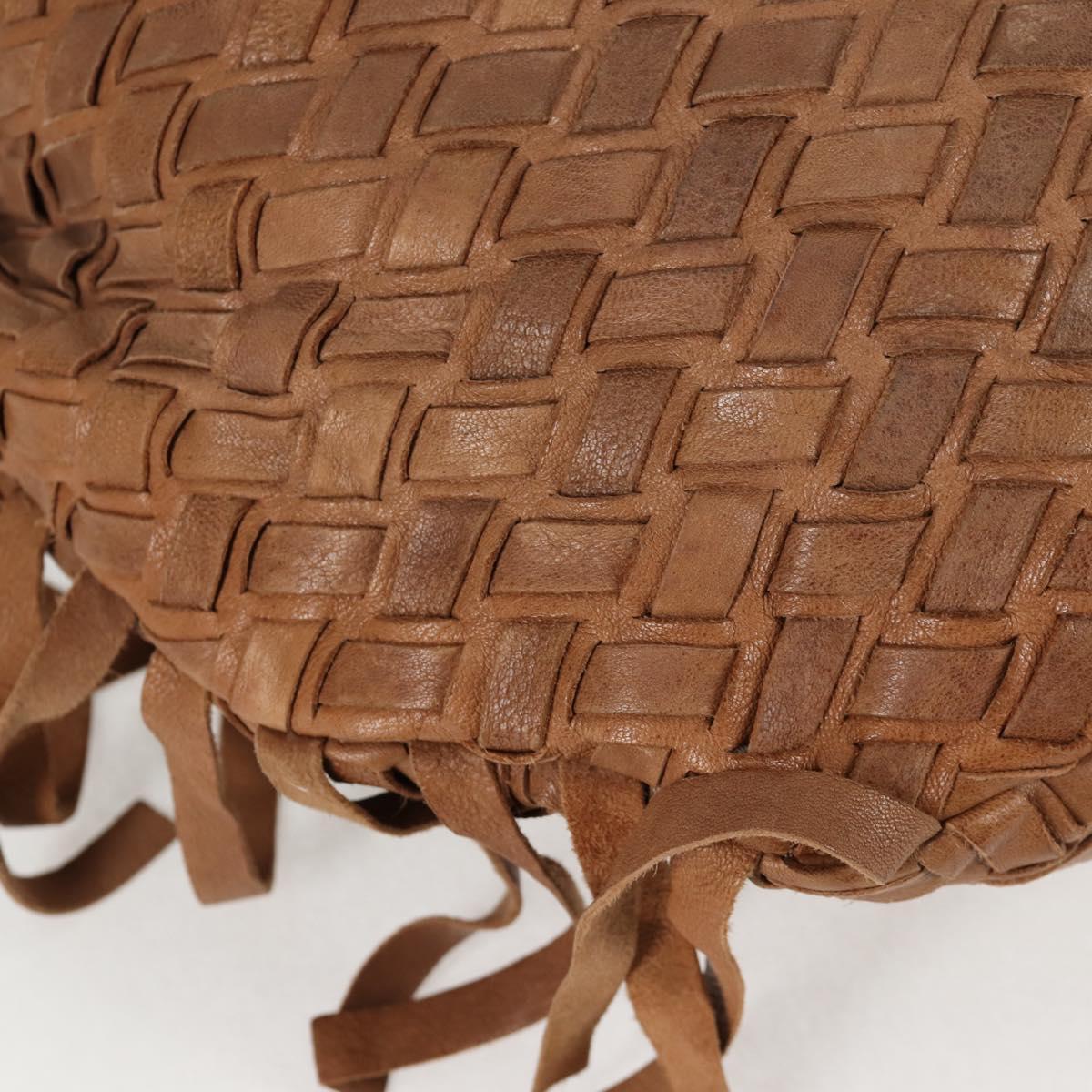 Miu Miu Woven, "BROWN,GOLD", Leather, handbag