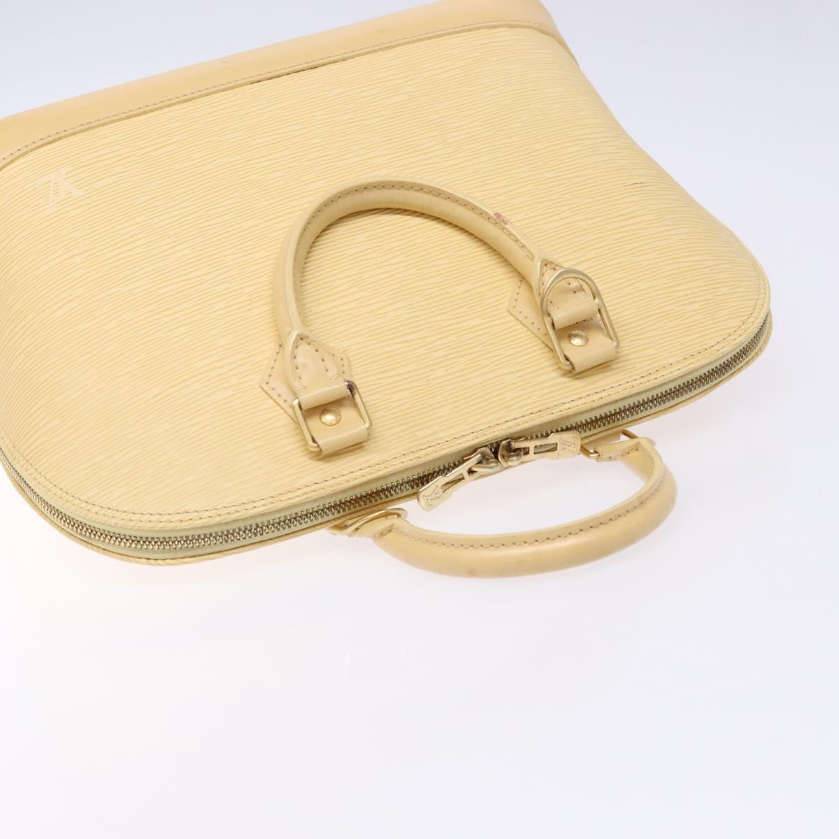 Louis Vuitton Alma, Beige, Leather, handbag
