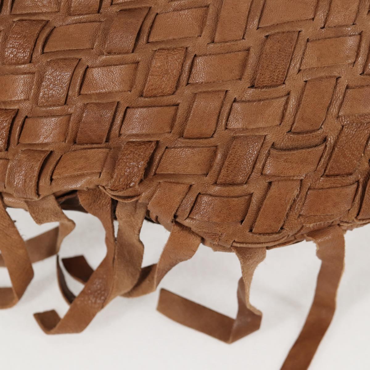 Miu Miu Woven, "BROWN,GOLD", Leather, handbag