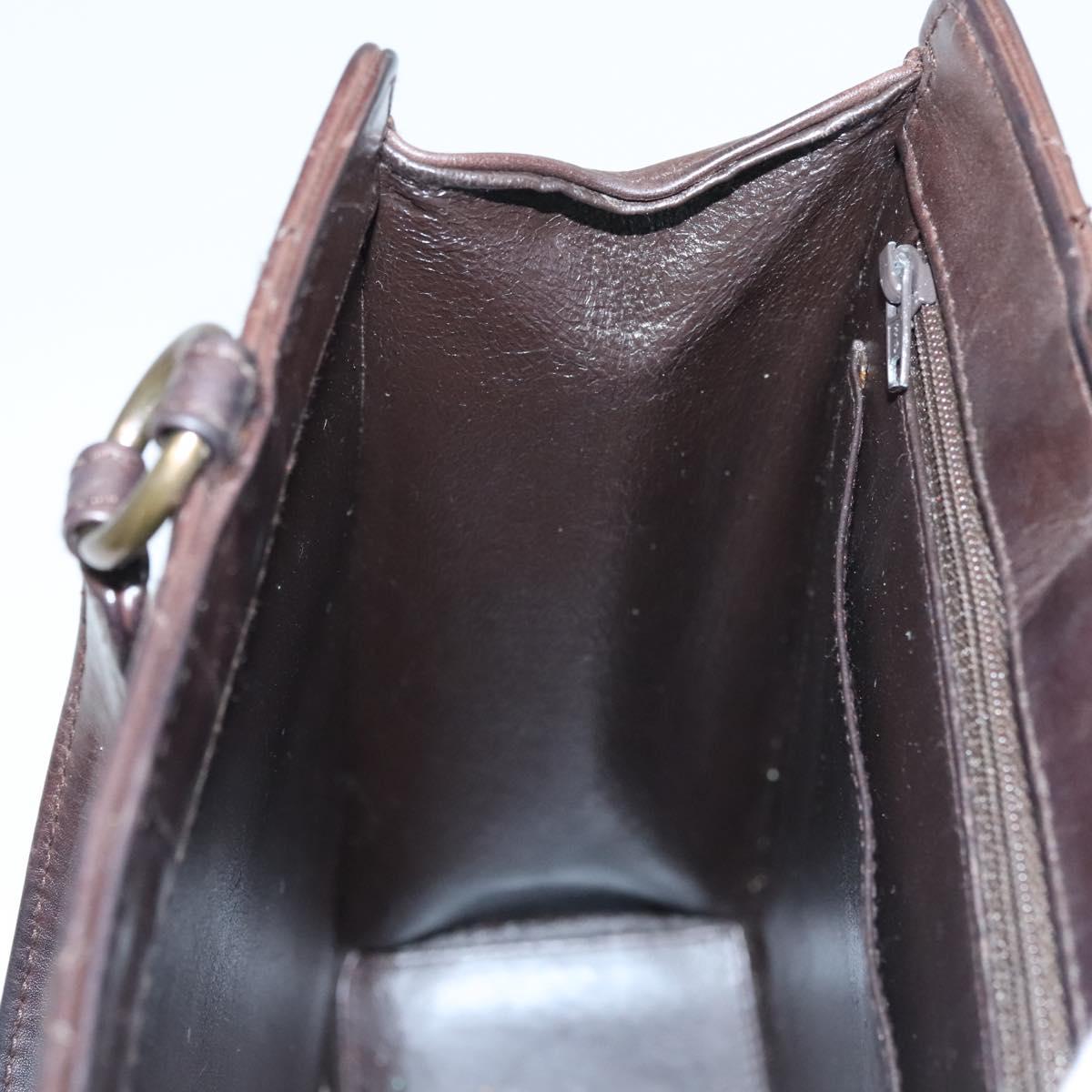 Chanel Coco Mark, Brown, Leather, handbag
