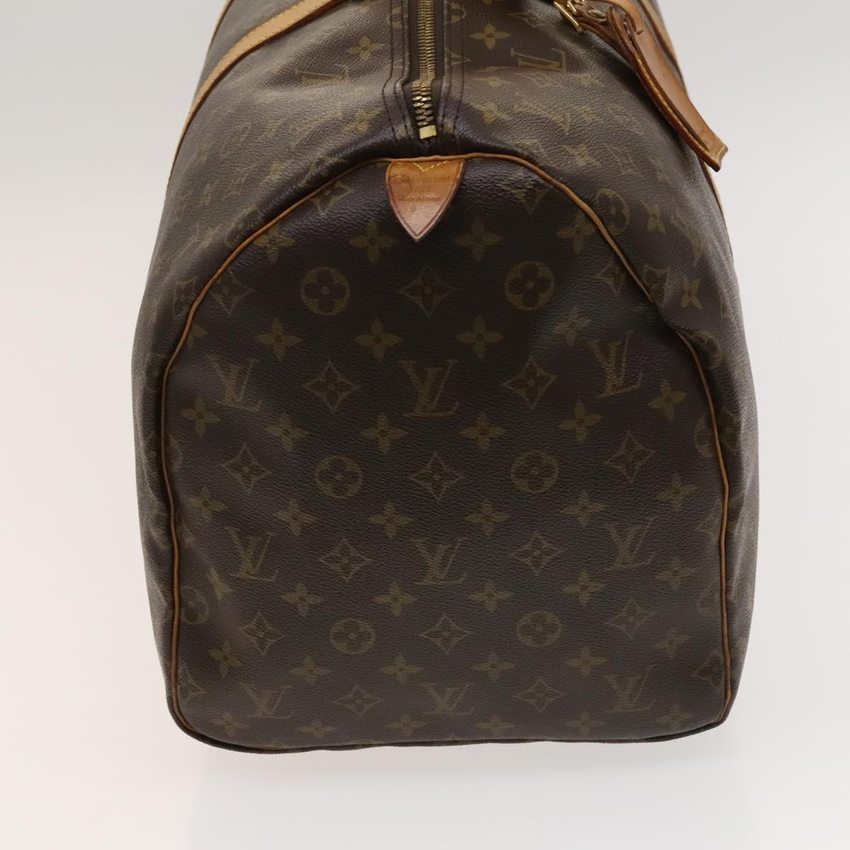 Louis Vuitton Keepall 55, Brown, Canvas, travel