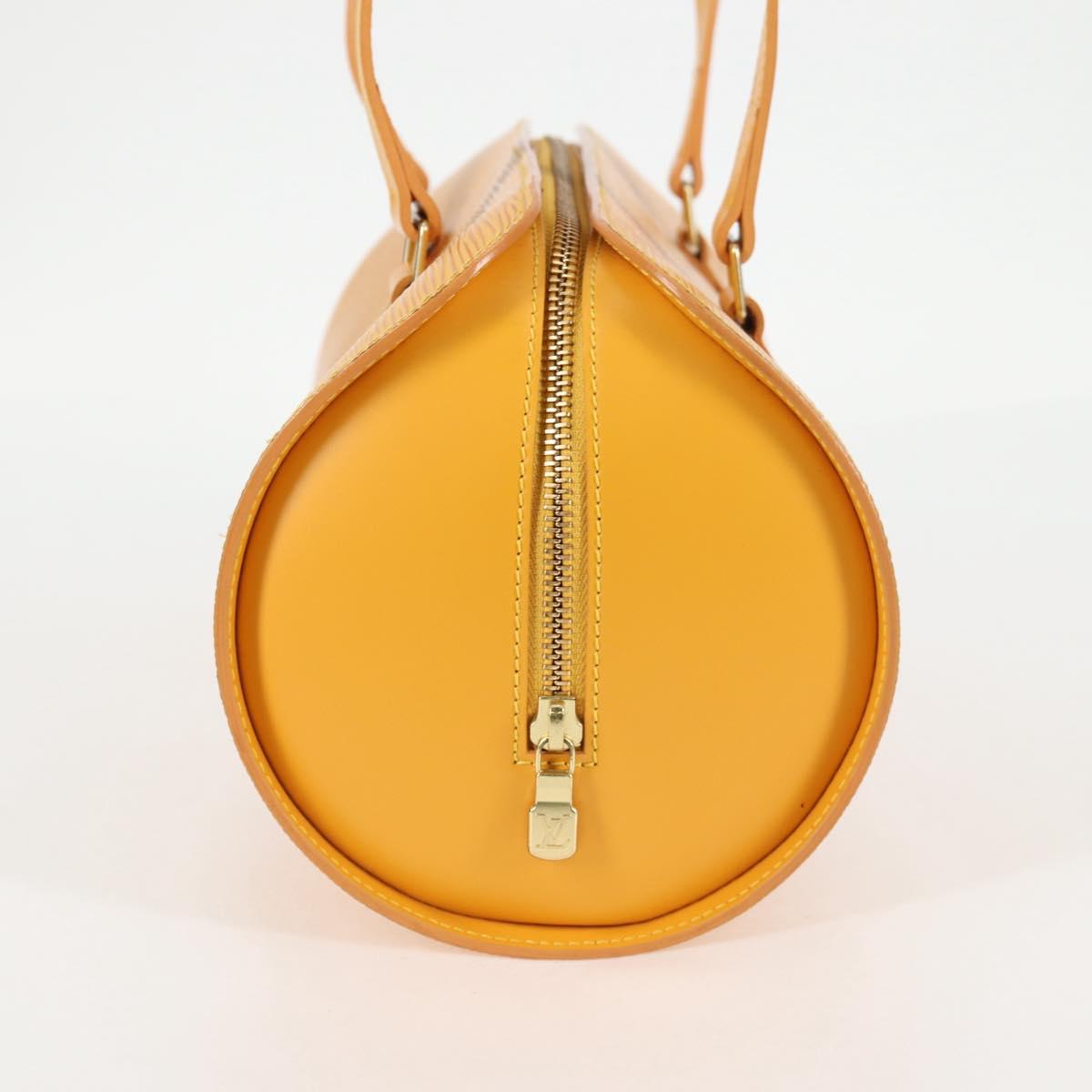 Louis Vuitton Soufflot, Yellow, Leather, handbag