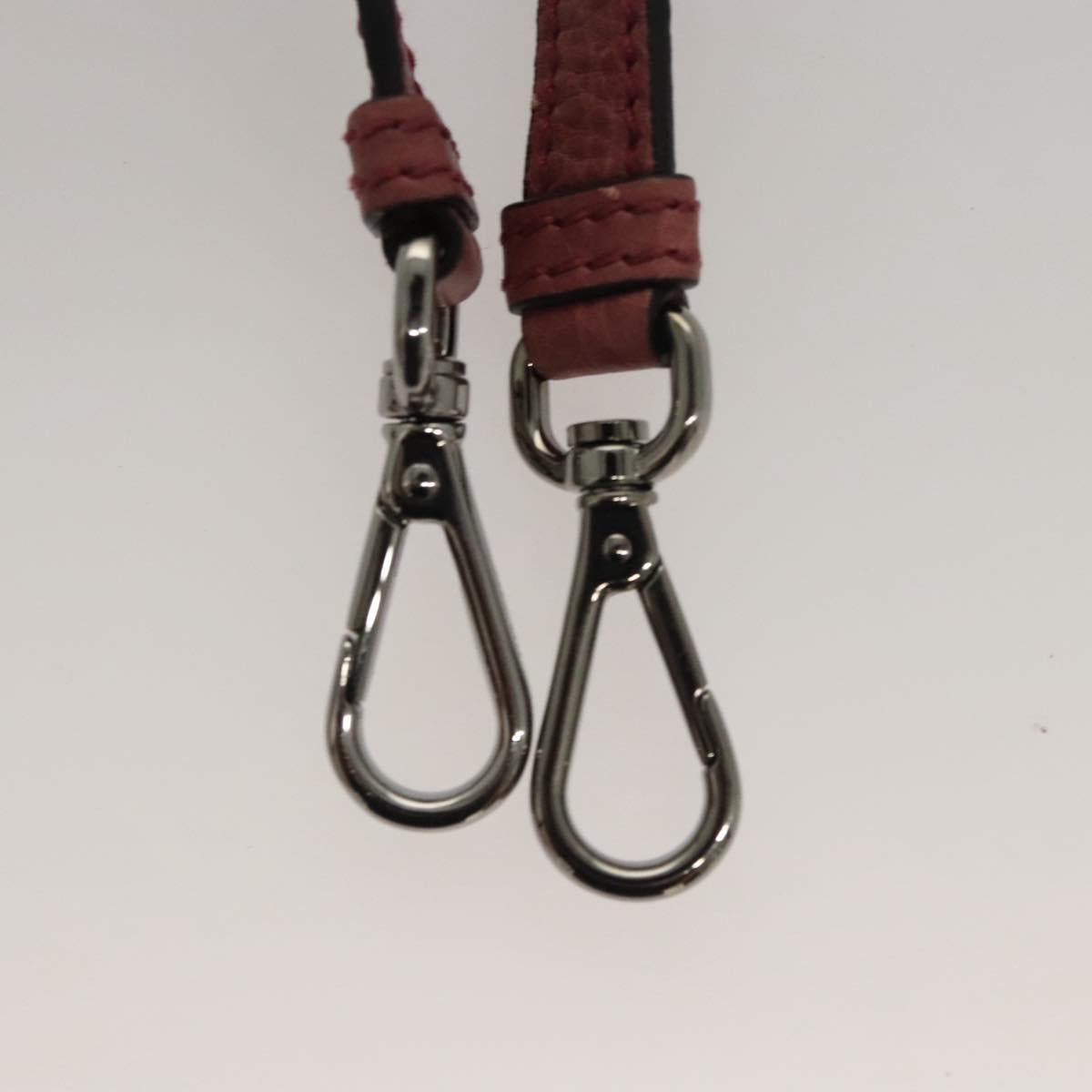 Prada Twin Pocket, Burgundy, Leather, handbag