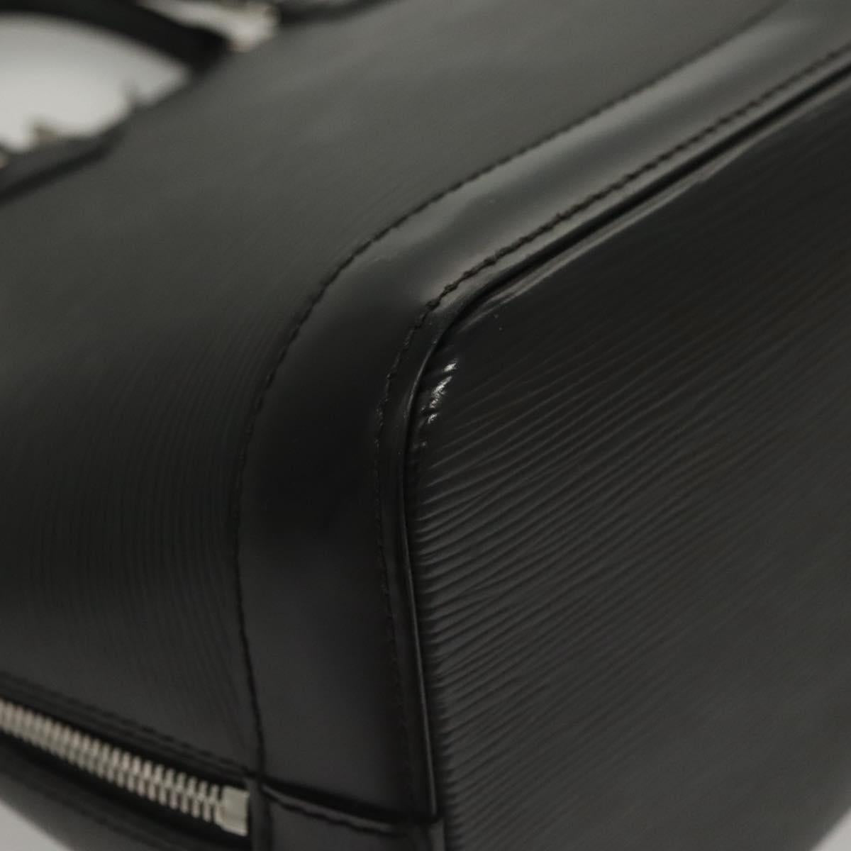 Louis Vuitton Alma, Black, Leather, handbag
