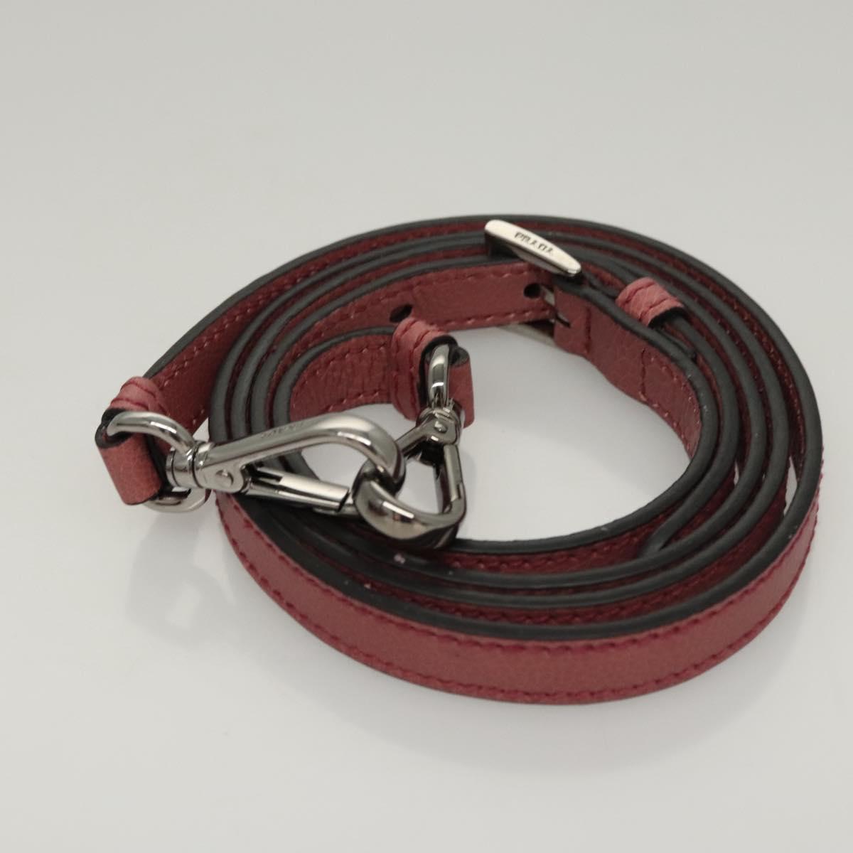 Prada Twin Pocket, Burgundy, Leather, handbag