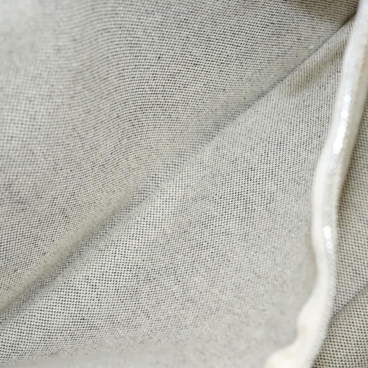Hermès Fourre tout, Grey, Canvas, handbag