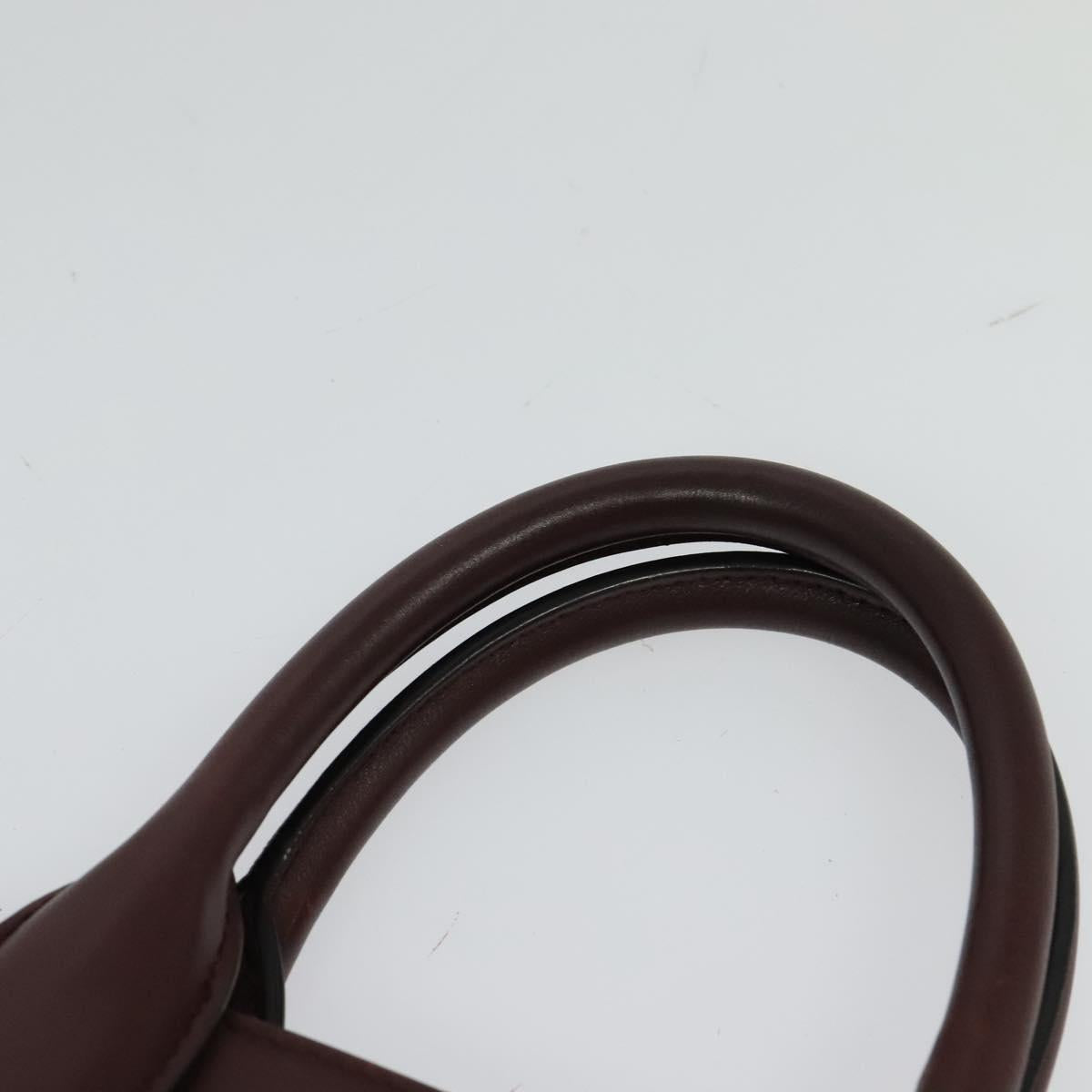 Salvatore Ferragamo Studio, Burgundy, Leather, handbag
