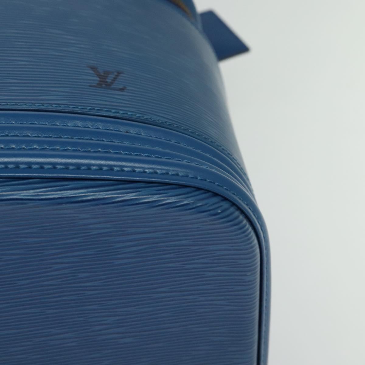 Louis Vuitton Nice, Blue, Leather, handbag