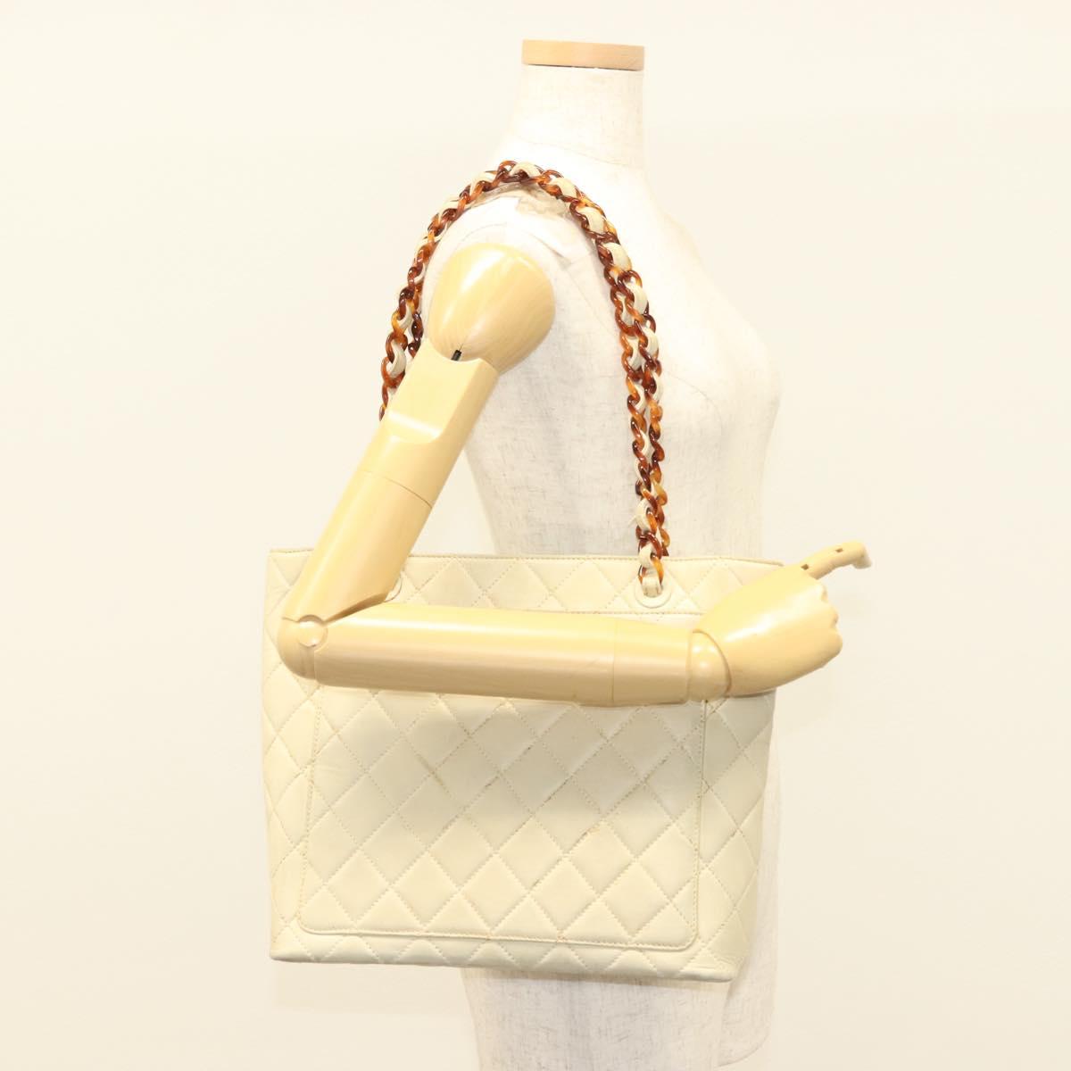 Chanel Shopping, Beige, Leather, tote