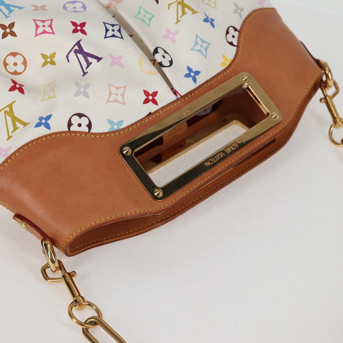 Louis Vuitton Judy, White, Canvas, handbag