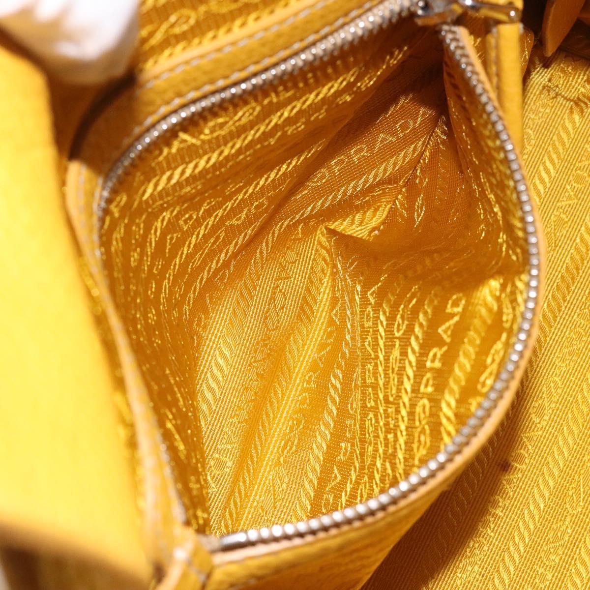 Prada, Yellow, Leather, handbag