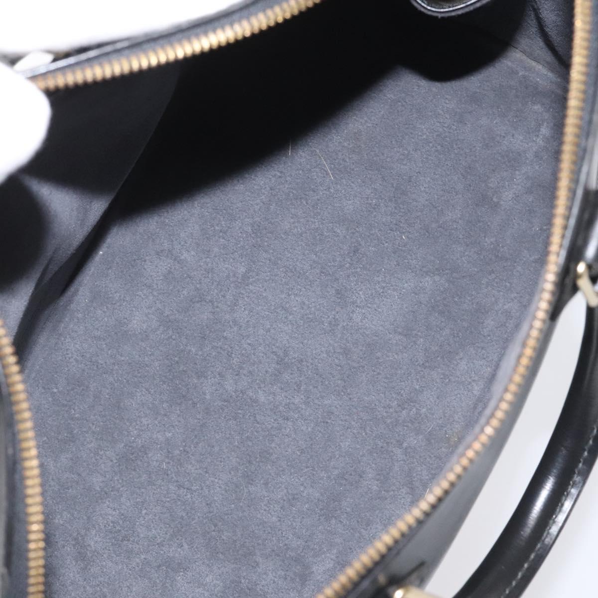 Louis Vuitton Alma, Black, Leather, handbag