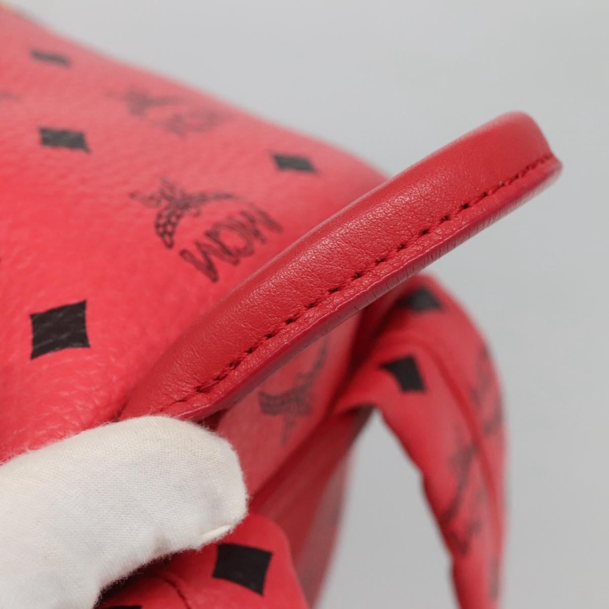 MCM Stark Visetos, Pink, Canvas, backpack