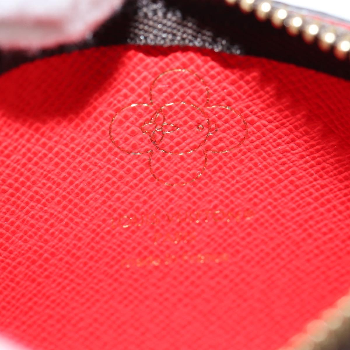 Louis Vuitton Pochette Clés, Brown, Canvas, wallet