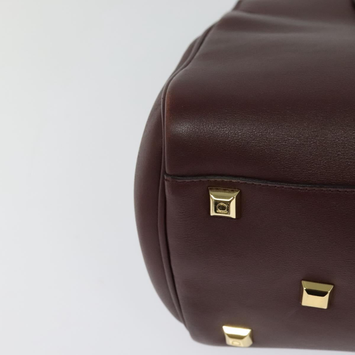 Salvatore Ferragamo Studio, Burgundy, Leather, handbag