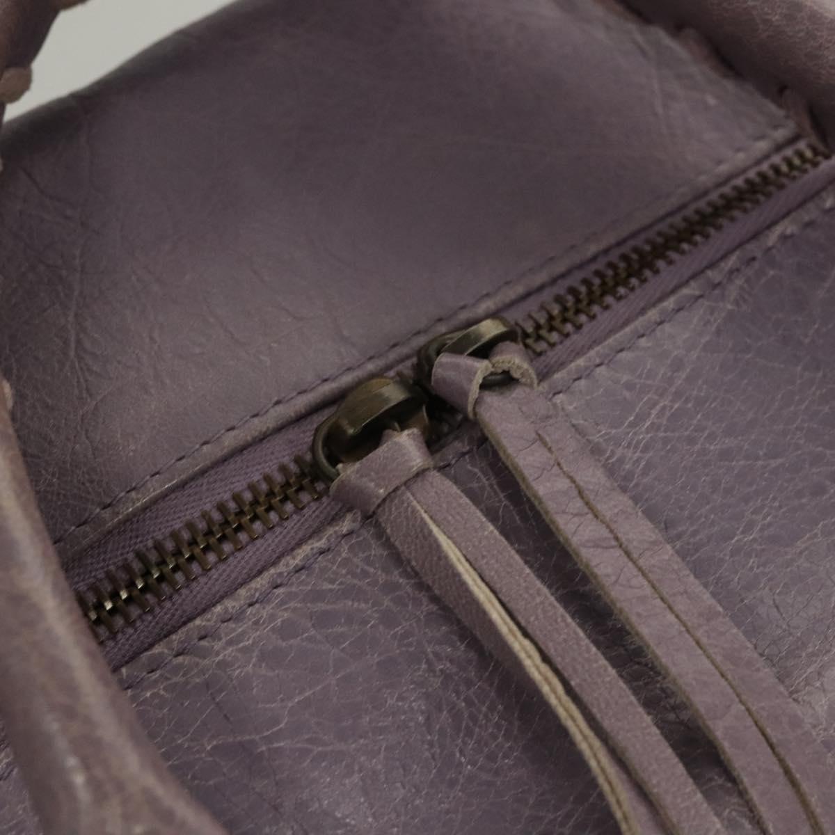 Balenciaga City, Purple, Leather, handbag