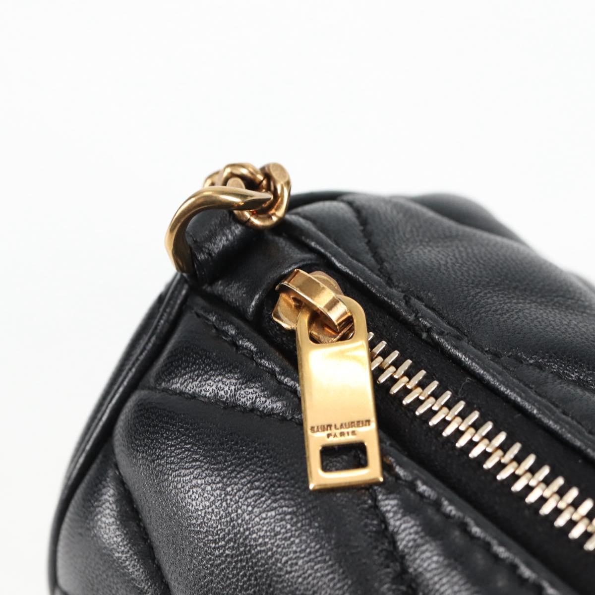 Yves Saint Laurent, Black, Leather, shoulder