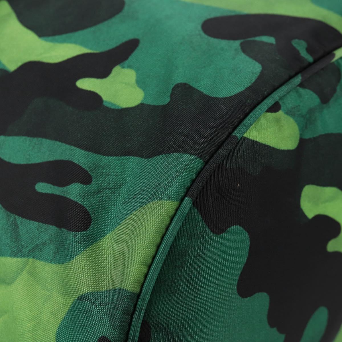 Prada, Green, NYLON, backpack