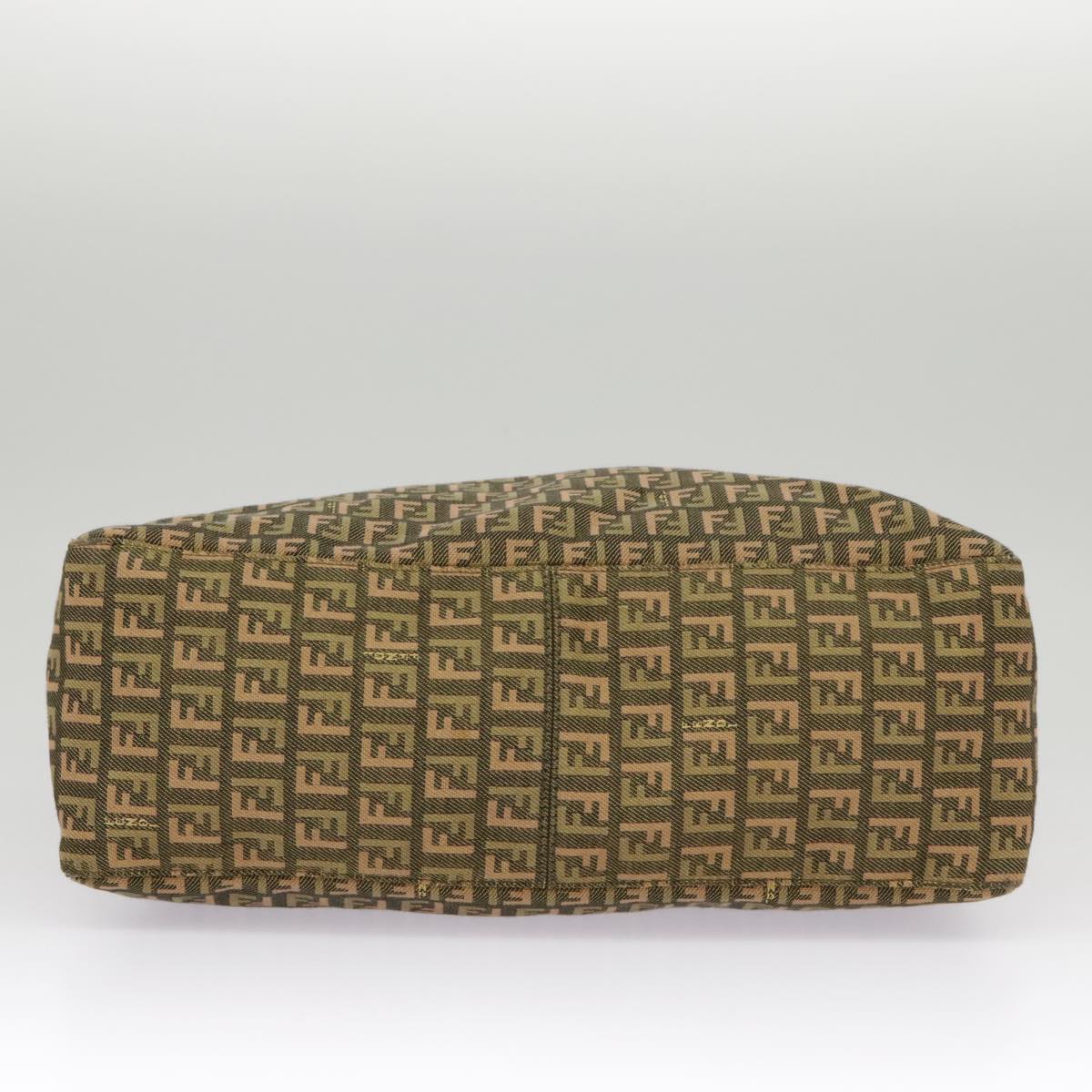 Fendi Zucchino, Khaki, Canvas, handbag