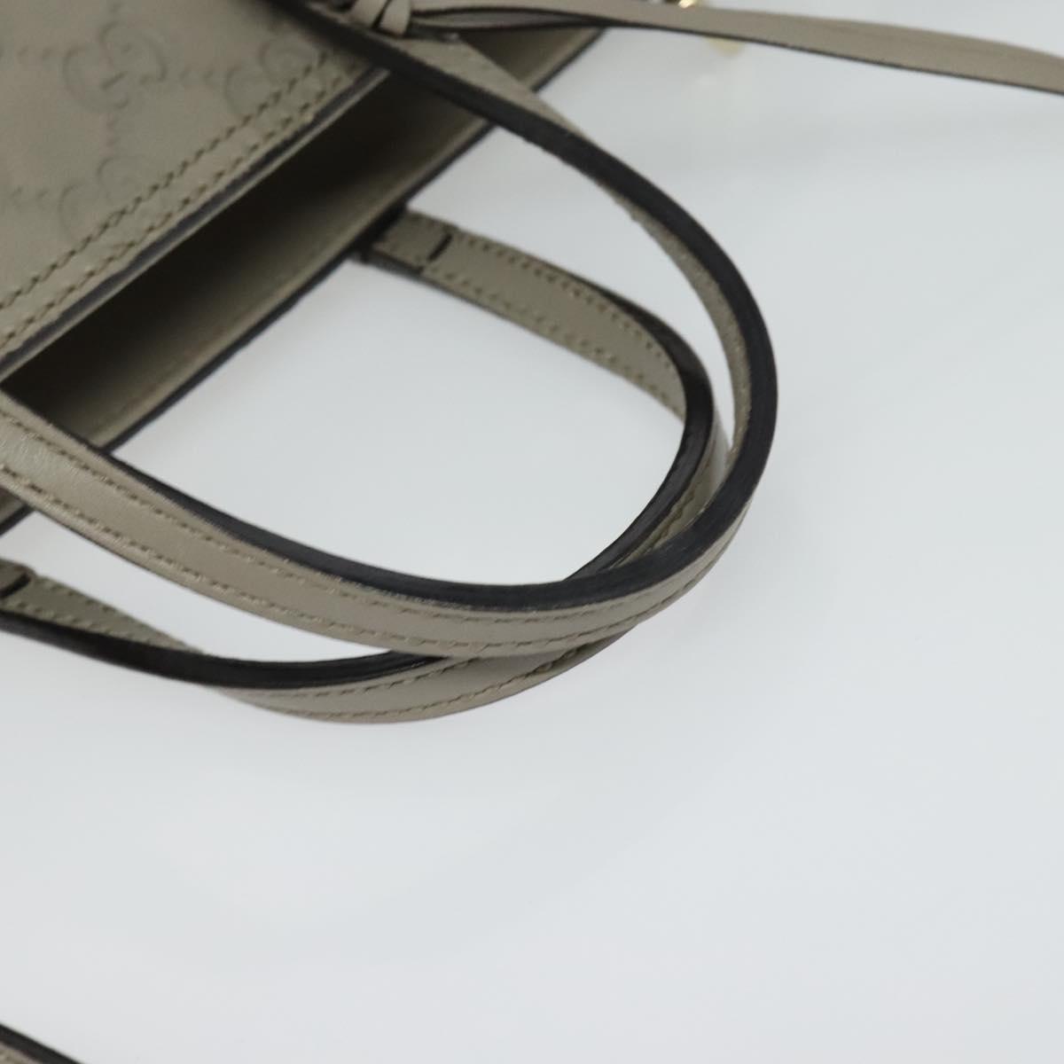 Gucci Bree, Grey, Leather, handbag