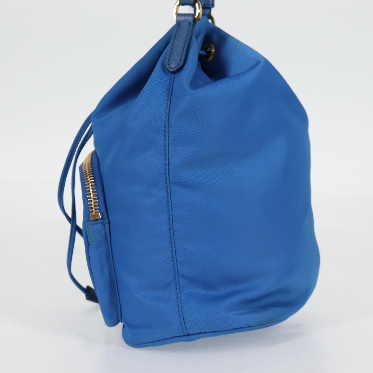 Prada Bucket bag, Blue, NYLON, handbag