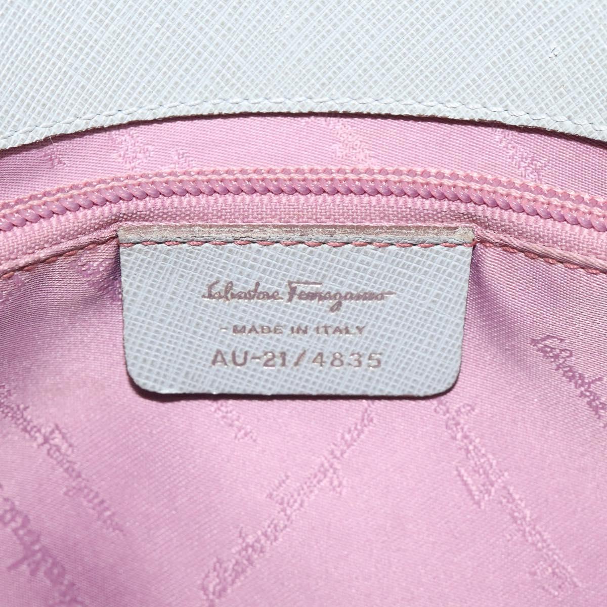 Salvatore Ferragamo Gancini, Blue, Leather, shoulder