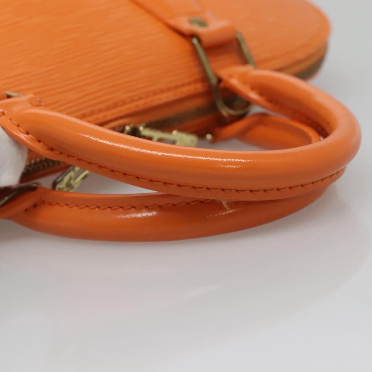 Louis Vuitton Alma, Orange, Leather, handbag